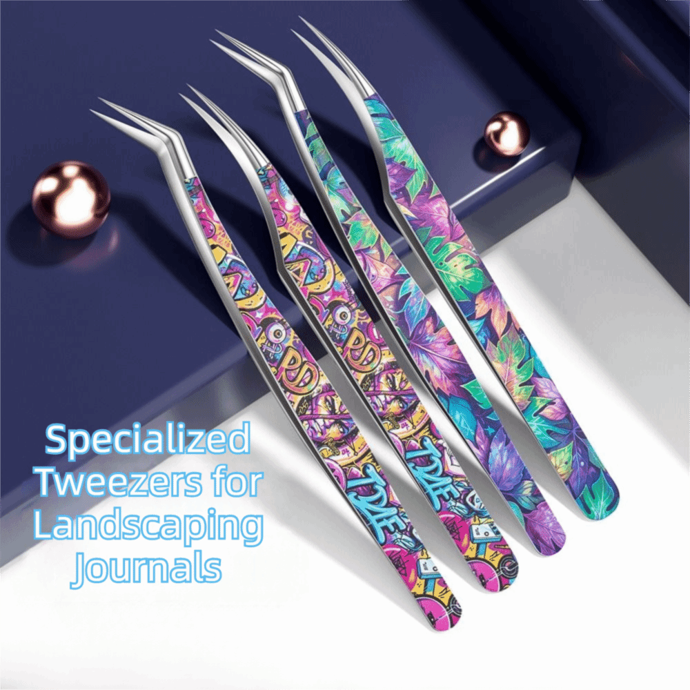 Lash Mapping Sticker - Metal Kavisli Çıkartma Cımbızı Anti-statik Karikatür