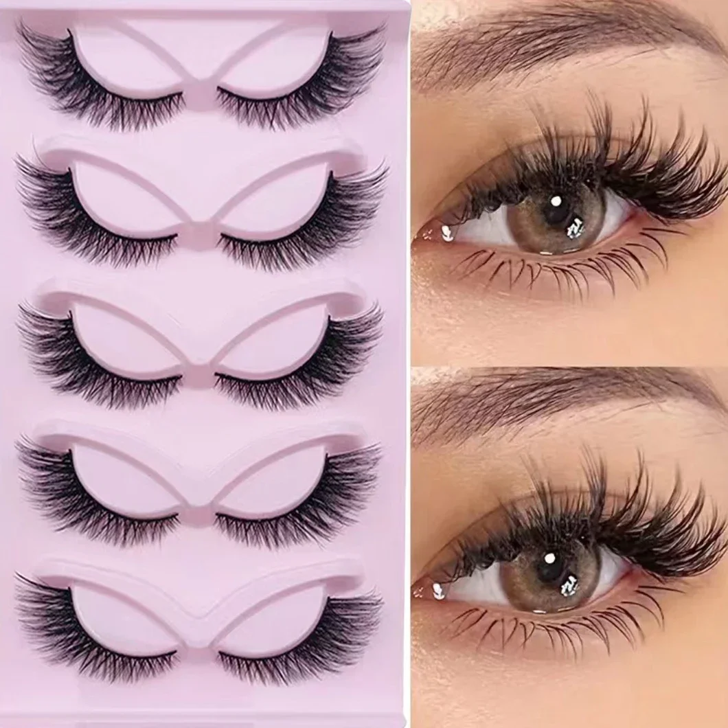 Eyelash Extension Cat Eye Wispy - 5 Pairs kedi göz Lashes Wispy