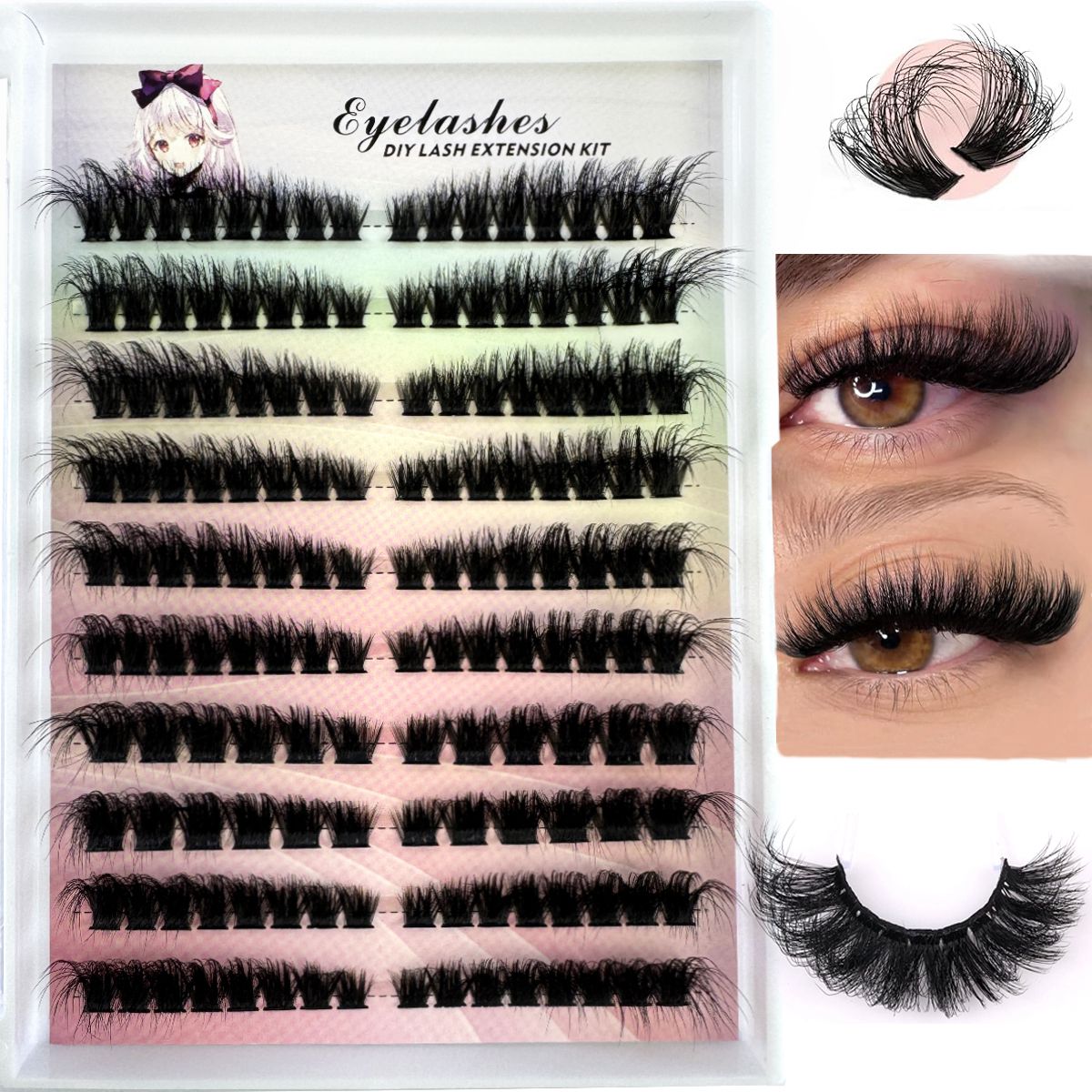 Left+Right Eye Lash Extension  - Eyelash Extension Wispy Look incelemesi ve fiyatı