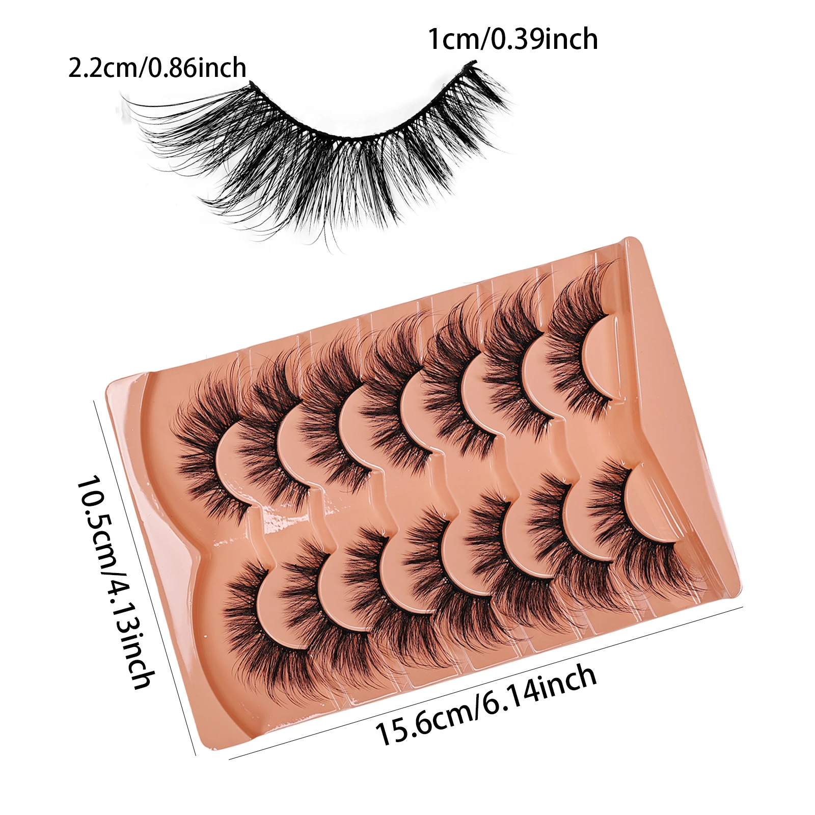 7 Çift Kedi Gözü Kirpikleri 3D - Eyelash Extension Cat Eye Wispy incelemesi ve fiyatı