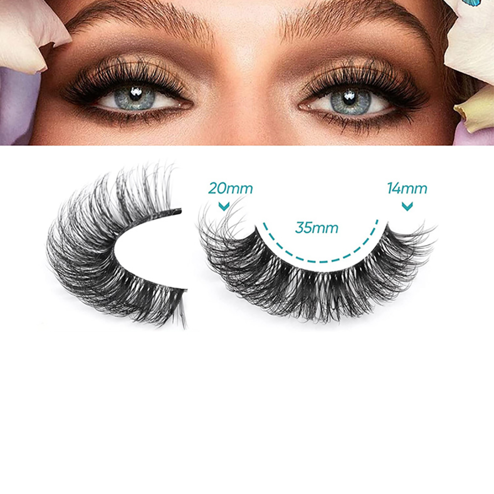 10 Pairs yanlış Eyelashes 6D s - Eyelash Extension Cat Eye Wispy incelemesi ve fiyatı