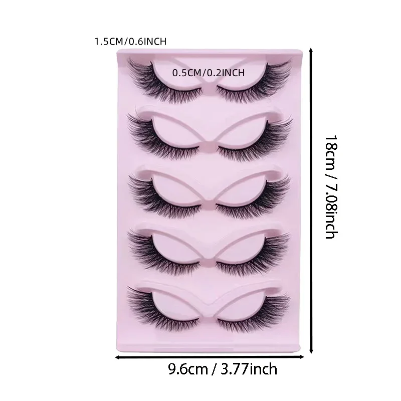 5 Pairs kedi göz Lashes Wispy  - Eyelash Extension Cat Eye Wispy incelemesi ve fiyatı